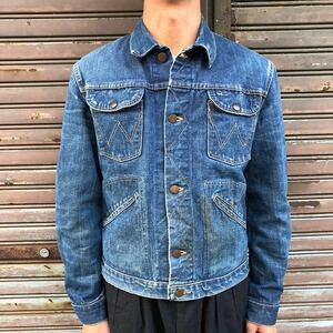 濃紺 60s USA製 WRANGLER BlueBell 24MJ ヴィンテージ デニムジャケット ラングラー Gジャン オリジナル 50s ジージャン 24MJZ 36 Sサイズ