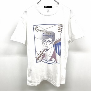 【新品】arma bianca SHAMAN KING シャーマンキング 梅宮竜之介 lette-graph 半袖 Tシャツ アニメ 丸首 綿100% XL 白 レディース