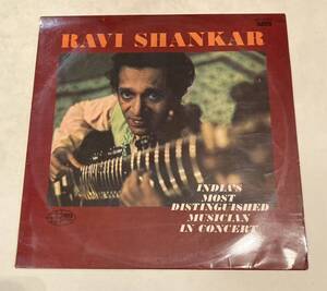 【当時物★レア】レコード　赤盤　RAVI SHANKAR ラヴィ・シャンカール・イン・コンサート　シタール　国内盤