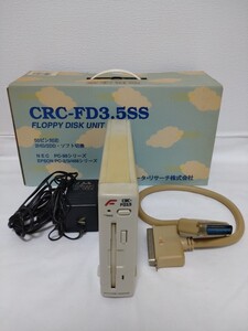 PC-9801用 外付け 3.5インチ フロッピーディスクドライブ コンピュータ・リサーチ製 CRC‐FD3.5SS 箱付き 通電のみ確認済