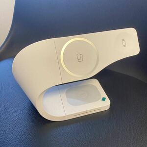 【3Way】iPhoneワイヤレス充電器 Apple Watch AirPods Pro Qi ホワイト シンプル