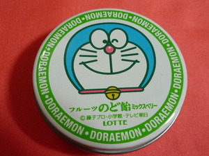 激レア！カワイイ♪1999年 藤子不二雄 ドラえもん 丸型 缶カン 缶ケース①