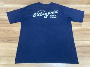 patagonia パタゴニア p6 ポケット付きtシャツ 半袖Tシャツ オーガニックコットン　２０２２年製　ＮＥＮＡ　ネイビー　Ｍサイズ　厚手