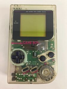 Nintendo 任天堂 初代 ゲームボーイ GAMEBOY DMG-01 クリア 電池カバー欠品