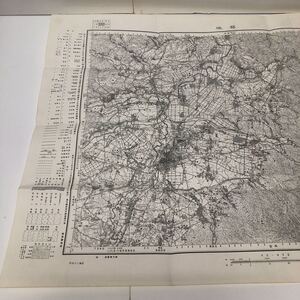 古地図 地形図 五万分之一 地理調査所 昭和29年応急修正 昭和33年発行 都城 宮崎県 鹿児島県