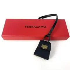 未使用 現行モデル フェラガモ Ferragamo バッグ チャーム ブラック