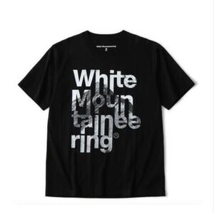 White Mountaineering　MOUNTAIN LOGO T-SHIRT ホワイトマウンテニアリング　Tシャツ 半袖　　ブラック　SIZE3 XXL