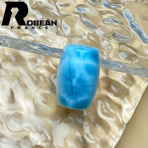 レア EU製 定価9万円★ROBEAN・チベット天珠★パワーストーン アクセサリー ラリマー 天然石 癒し 平和 お守り 約21.2*14.3mm 1003k452