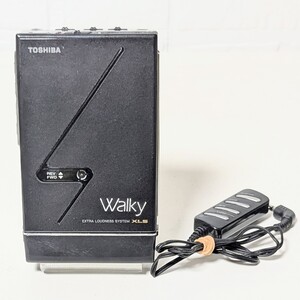 TOSHIBA KT-GS4 Walky 東芝 ポータブルステレオカセットプレーヤー Walky KT-GS4 EXTRA LOUDNESS SYSTEM XLS 動作未確認 現状品