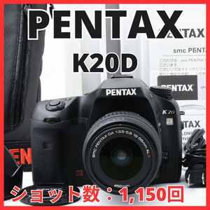 J26/6031-6★美品★ペンタックス PENTAX K20D ボディ 18-55mm レンズキット 【ショット数 1,150回】