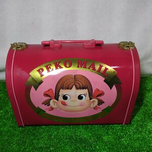 181 ペコちゃん メールBOX 郵便ポスト 小物入れ 不二家 収納 缶 手さげ 検) 昭和レトロ レトロポップ 不二家ぺこちゃん