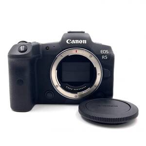 【全額返金保証】【最速発送】Canon デジタル一眼 EOS R5 ボディ ブラック 美品 動作確認済 シャッター7000回以下