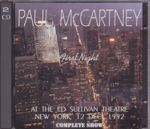 ■新品■Paul McCartney ポール・マッカートニー/first night at The Ed Sullivan Theatre at N.ew York, 12 Dec. 1992(2CDs)