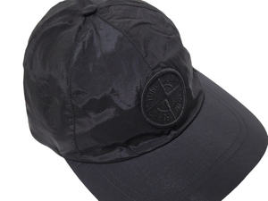 新品本物STONE ISLAND ストーンアイランド 781599576 V0029 ブラック ベースボールキャップ 帽子 ハット ロゴ刺繍 Tシャツ パーカーに合う