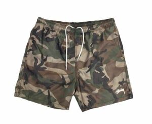 STUSSY CAMO WATER SHORT 迷彩 ショーツ カモフラ ナイロン ショート スイム パンツ イージー ビー OLD