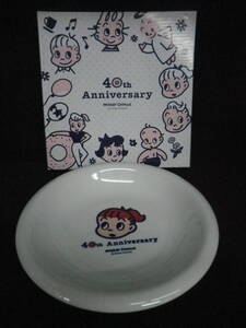 未使用 ミスタードーナツ 40th Anniversary　カレー皿 プレート 女の子 非売品 原田治 40周年 限定