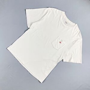 DANTON ダントン 半袖カットソー Tシャツ ロゴ刺繍 トップス レディース 白 ホワイト サイズ40*VC10