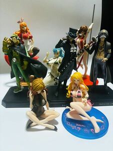 【8個セット】ONE PIECE、ワンピース、ヨンジ(B賞)、サボ、トラファルガーロー、ナミ、ルパン三世、峰不二子、ブルマ、フィギュア