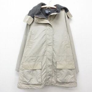 古着 ランズエンド 長袖 ナイロン ジャケット キッズ ボーイズ 子供服 90s ベージュ カーキ 25jan07