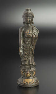清 銅佛立像 仏像 中国 古美術