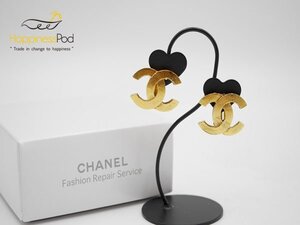 CHANEL　シャネル　ココマークGPイヤリング　リペア済　