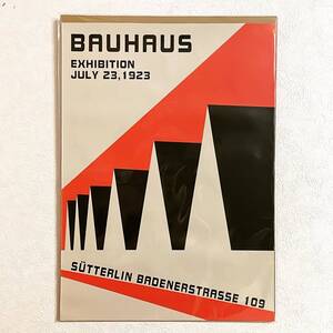 布 ポスター「バウハウス展　1923/7/23　オレンジ　BAUHAUS」