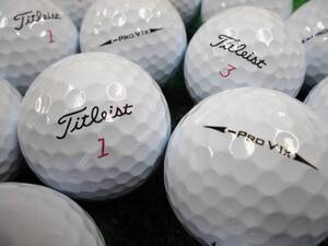 ★良質美品★タイトリスト Titleist プロV1x『PRO V1x』2024年モデル LEFT DASH レフトダッシュ ホワイト 30個 ロストボール★