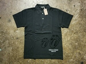 COMME des GARCONS HOMME PLUS 06ss リップ&タン フロッキープリントポロシャツ AD2005 コムデギャルソンオムプリュス Rolling Stones