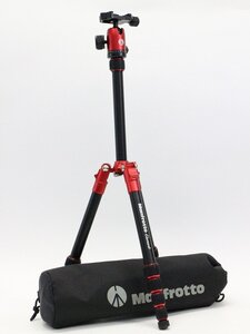 ●○【美品】Manfrotto Element MKELES5RD-BH トラベル三脚 アルミ 5段 マンフロット ケース付○●028438008m○●