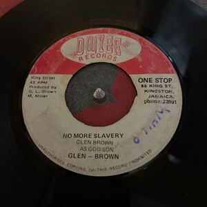 レア　NO MORE SLAVERY・SOUTH EAST ROCK/GLEN BROWN オリジナル盤