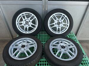 DUNLOP 155/65R14 ENASAVE EC300+ サマアルミホイール付き、14×4.5J、+46、100/H4、軽自動車全部に