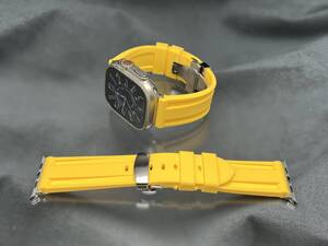 イエロー シリーズ9 ウルトラ 動画 アップルウォッチ ソリッド ラバー ベルト 46mm49mm 41mm 45mm 40mm 44mm 38mm 42mmAPPLEWATCH