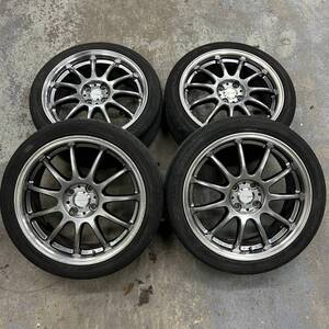 4穴■WORK EMOTION 205/45R17 4本■112514R