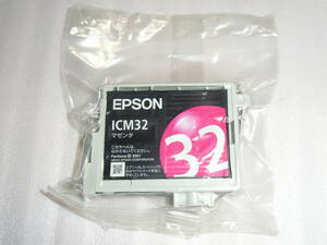 ●エプソン／EPSON 純正インク　ICM32　マゼンタ　未開封 使用期限不明！