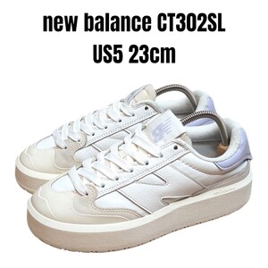 new balance ニューバランス CT302SL 23cm ホワイト　レディーススニーカー　ニューバランススニーカー　厚底