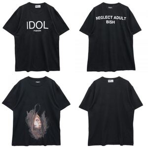 未使用品　アイナジエンド　BISH　Tシャツ　XLサイズ　黒　NEGLECT ADULT PATiENTS 　送料無料♪