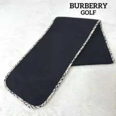 BURBERRY GOLF バーバリー ゴルフ フリース マフラー ブラック