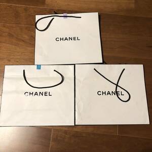 3枚セット シャネル 紙袋 ショッパー プレゼント CHANEL ショップ袋