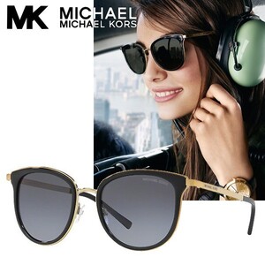 ☆マイケルコース Adrianna ゴールド/ブラック アドリアナ MICHAELKORS ラウンド サングラス MK1010 1100T3 mk1010-1100t3