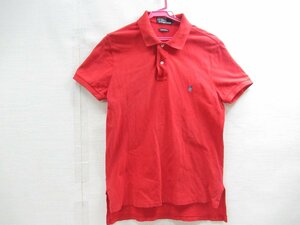 ★ ポロ ラルフローレン POLO RalphLauren 半袖 ポロシャツ サイズ M メンズ CUSTOM FIT 赤 レッド トップス Tシャツ ファッション ポニー