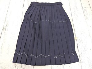 【as1007】愛知県 知立南中学校 女子用学生服 制服 冬服スカート(紺) W52 L56◆Y56