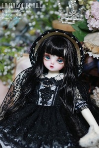 +LaAile+ SDM女の子お洋服セット「black lily」