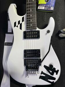 即決なら送料込！超拘りのWashburn N4 Great White Hope.LEG mod.ワッシュバーン ホワイトN4ヌーノ nuno LEG MUSIC PRO.mod.