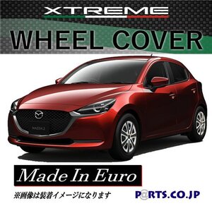 (2日限り) Xtreme ホイールキャップ MAZDA2 15インチ タイヤ ホイール 15C シルバー×ブラック