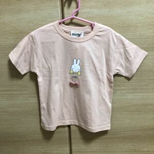 激安価格！新品！大人気　ミッフィー　リボン　半袖Tシャツ　100 ピンク