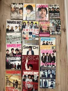 Mr.Children 関連 CDでーた WHATsIN SWITCH ミスターチルドレン ミスチル 雑誌 カドカワ ポップサウルス