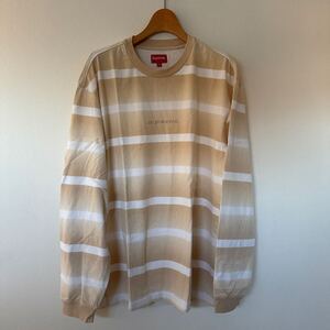 Supreme Border Logo L/S Tee/ボーダー ロンT Tシャツ カットソー ロゴ