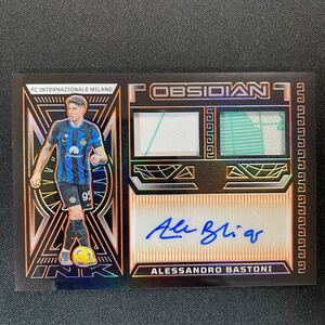 2023-24 Panini Obsidian Dual Jersey Ink Alessandro Bastoni Auto Inter Milano /99 直筆サインカード アレッサンドロ・バストーニ