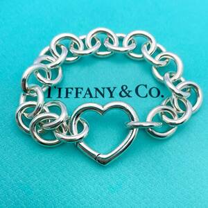 ヴィンテージ ティファニー シルバー925 ハート クラスプ ブレスレット Tiffany&Co. /24-838S