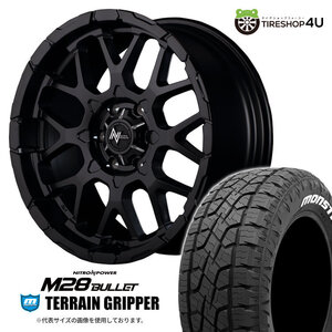 NITROPOWER M28BULLET 20x8.5J 6/139.7 +20 SGBK MONSTA TERRAIN GRIPPER A/T 275/55R20 ホワイトレター FJクルーザー